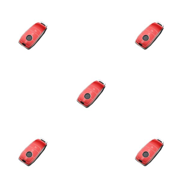 Kenally Funda de llave modificada para coche, funda protectora para mando a distancia, accesorio de moda, reemplazo para Mercedes Red Type2 NO2