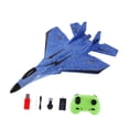 thumbnail image 2 of Avión RC de 2 canales, avión RC de espuma, ligero, portátil, listo, fácil de volar, avión de Control remoto planeador RC de regalo para y niñas Azul, 2 of 9