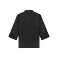 thumbnail image 4 of Doomiva Chef Jacket Chef Coat Men Women Short/Long Sleeve Kitchen Cooking Hotel Uniform Black Long Sleeve 4XL, 4 of 7