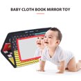 thumbnail image 3 of Baby Floor Mirror Toy, Baby Mirror Book Toy Easy Hanging Visual Development  For Car Black Red, 3 of 8