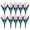 Pink, variant on Pimea 10pcs Tulip Garden Border Edging Stakes, Reusable Floral Fence Decor, 5.91x11.42",Red