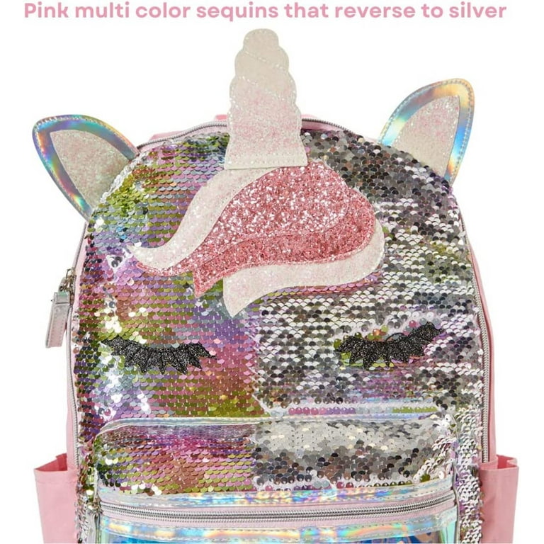 Pink Skechers Girls Confetti Unicorn Backpack, Backpacks