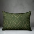 thumbnail image 3 of Creative Products Green and Gold Diamond 20 x 14 Spun Poly Pillow, 3 of 3