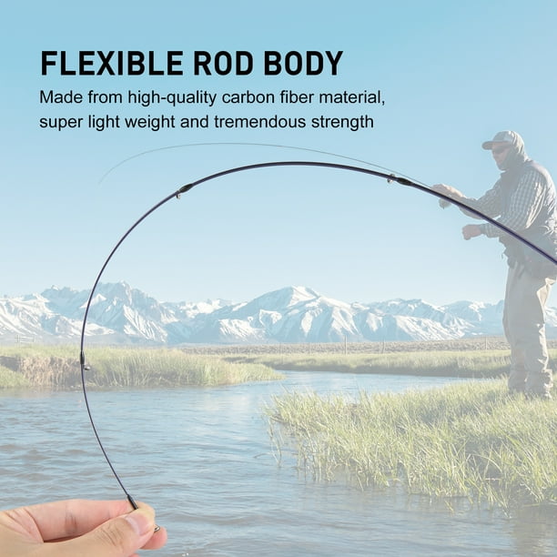 Travel Fishing Rod Strong Sensitive Action 4 Section Ultralight Casting  Fishing Rod Fishing Rod Fly Fishing Rod for Bass 2.1m 