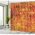 thumbnail image 5 of Ambesonne Orange Shower Curtain, Vintage Mosaic Grunge, 69"Wx70"L, Orange Mustard, 5 of 5