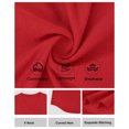 thumbnail image 7 of Men's Big and Tall Shirts Cotton V Neck Plus Size Short Sleeve Soft Casual 2026 Summer Tee Red M, 7 of 7