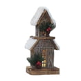 thumbnail image 1 of Casas de nieve navideñas Fiesta navideña con pueblo de nieve iluminado en miniatura para estilo B, 1 of 9