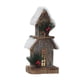 thumbnail image 2 of Estatuilla de casa de nieve navideña, casas de pueblo de vacaciones, decoración de jardín, casa de madera navideña para cafetería, baño, sala de estar estilo B BLESIY Casa de Navidad, 2 of 8