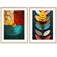 thumbnail image 2 of kotart Aesthetic Modern Art Wall Paintings with Frame for Living Room Bedroom Office Wall Decoration - Home Decor Frames (10 x 13 inch, Multicolor) Set of 2 ©, 2 of 4