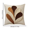 thumbnail image 2 of Throw Pillow Cover 18x18 Inch Single Sided Tufted Embroidery Fall Pattern 1 Pack Decorative Pillow Cover for Modern Living Room Sofa Couch Bed Headboard Holiday Party Decoration, 2 of 5