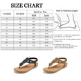 thumbnail image 4 of Ablanczoom Womens Sandals: Comfortable Flat Sandals Women Flip Flops Elastic Ankle Strap Dresses Shoes, 4 of 8