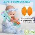 thumbnail image 4 of Style-Carry Baby Musical Stuffed Animal Toys 0-6 Months, Baby Newborn Toys for 0 2 4 6 Months Boys Girls, Plush Infant Sensory Toys Gift(Seahorse), 4 of 6