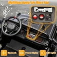 thumbnail image 4 of 24V 2 Seater Ride on Electric Car for Kid, Licensed Ford Bronco Ride on Toy for Big Kid, Toddler Truck Car with FM Radio, Bluetooth LED Light, Gift for Boys Girls 3-8 Years, Black, 4 of 8