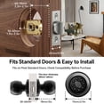 thumbnail image 3 of Fingerprint Door Lock, 4-in-1 Smart Door Knob with Keypad, App & Key, Auto Lock, 3 Smart Modes, Keyless Entry for Bedroom, Apartment, Home Office, 3 of 14