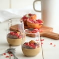 thumbnail image 2 of LAV Stemless Wine Glasses Set of 6 - Clear Glass Wine Tumblers 16 oz, 2 of 9