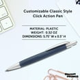 thumbnail image 4 of 10 Atlas Click Action Pens Pack - Plastic, Black Ink - Navy Blue, 4 of 5