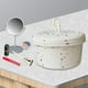 thumbnail image 4 of Cesta tejida de portátil Cesto de ropa lavable con tapa Bolsa de almacenamiento Cesta de ropa sucia para Juguetes Sala de estar , medio Sunnimix Cesta de misceláneas, 4 of 8