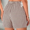 thumbnail image 3 of yillto Womens Pajama Short Cotton Soft Comfy Cute Sleepwear Elastic Loose Plaid Pjs Shorts Bottoms, 3 of 5