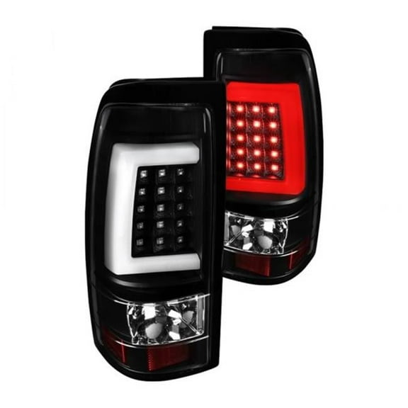 LED Bar Tail Lights for 2003-2007 Chevy Silverado - Black
