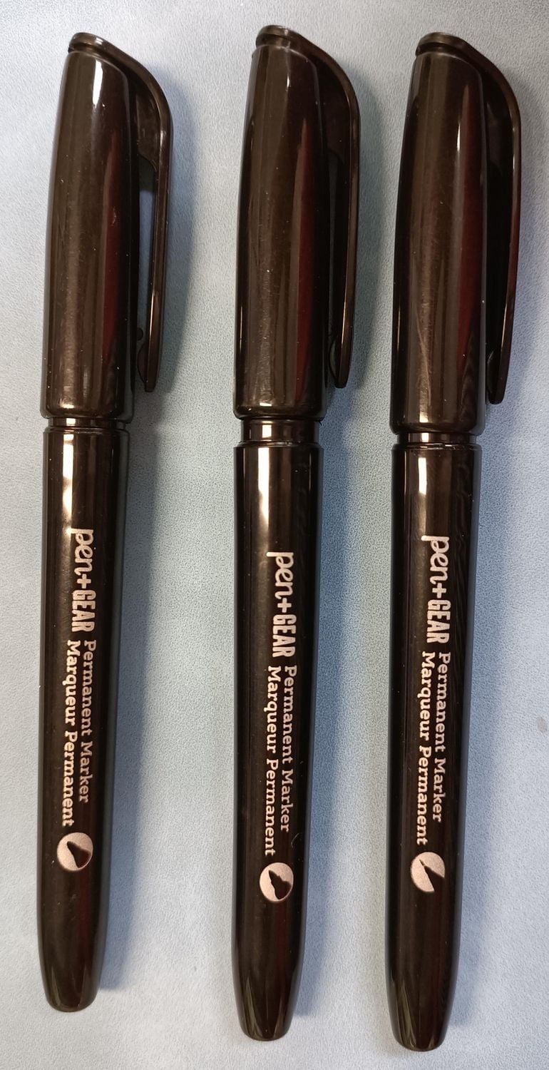 Pen+Gear  3-Pack Ultra Fine Point, Fine Point, Bold Tip, Permanent Marker Trio