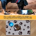 thumbnail image 3 of 18×30in Pet Feeding Mat Dog Cat Food Mat for Floors Waterproof Food and Water Bowl Mats for Indoor Absorbent Non-Slip Dog Food Mat Quick Dry Pet Food Mats Light Gray, 3 of 6