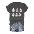 thumbnail image 1 of Chemise à Manches Longues en Spandex à Imprimé Floral à la Mode pour Femmes T-Shirt à Manches Courtes pour Célébration de Jour Chemises à Col Roulé à Manches Longues Col Rond pour Femmes, 1 of 3