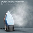 thumbnail image 5 of Rowenta Steam Force Pro Iron for Clothes, Stainless Steel Soleplate, 1850 Watts, Smart Screen, Handheld Iron, Black & Copper, DW9580, 5 of 10