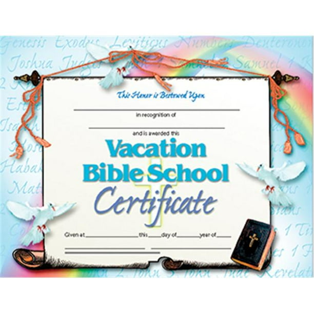 Hayes École Publication H-VA542 Vacances École Biblique Ensemble de 30 Certificats