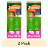 (2 pack) Children's Zyrtec Liquid Allergy Syrup, Free of Dyes, Sugar, Alcohol, Bubble Gum Flavor, 4 fl. oz