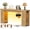 Nature, variant on iSunirm Console Table with Charging Station, 63'' Long Narrow Entryway Table with LED Light, Thickened End Table for Entrance, Living Room, Bedroom, Distressed Brown