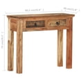 thumbnail image 4 of vidaXL Console Table 90.5x30x75cm Solid Acacia Wood and Reclaimed Wood, 4 of 4