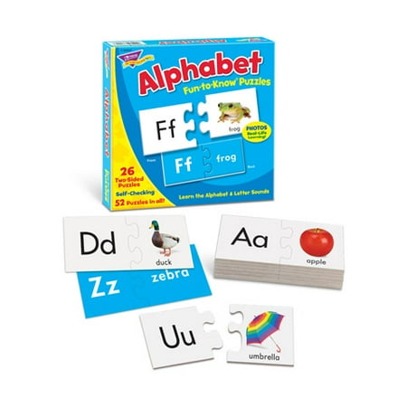 See Inside Alphabet Puzzle - Trend Fun-to-Know Puzzles - Alphabet - 52 Pieces