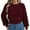 A-Red16, variant on Womens Sweaters Solid Long Sleeve Cable Knitted Cropped Sweaters Loose Fit Crewneck Comfy Warm Pullover Tops For Ladies