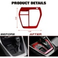 thumbnail image 2 of Xotic Tech Interior Center Console Gear Shift Transmission Box Frame Cover Trim, Red, Compatible with Toyota RAV4 2019-2023, 2 of 9