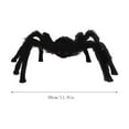 thumbnail image 3 of Halloween Decorations Outdoor Indoor Realistic Furry Black Spider Decoration Poseable Large Spider Halloween Prop with Hairy Legs Red Eyes Scary Yard Lawn Party Decor, 3 of 8