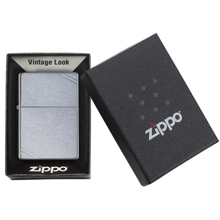 Zippo Vintage with Slashes Street Chrome Pocket Lighter - Walmart.com