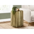 thumbnail image 5 of 22-inch Gold Metal Drum Nightstand for Contemporary Bedroom No Assembly Required, 5 of 6