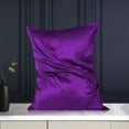 thumbnail image 4 of Unique Bargains 19 Momme Silk Pillowcase with Zipper 1 Pc Purple 20" x 36", 4 of 8