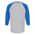 thumbnail image 2 of M&O 5540 T-Shirt de Baseball à Manches Trois-Quarts Raglan, 2 of 2