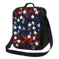 thumbnail image 1 of Fotbe Boîte à Lunch Rouge Bleu Blanc Étoiles Sac à Lunch pour Hommes Femmes Grande Capacité Boîte à Lunch Réutilisable Sacs à Lunch Isolés Sac à Lunch Glacière, 1 of 7