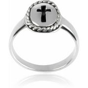 Boys' Sterling Silver Cross Ring