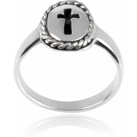 Boys' Sterling Silver Cross Ring