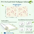 thumbnail image 2 of Peel and Stick Wallpaper Delicate Pink Blossom Floral Light Beige 17.7in x 118in Contact Paper Removable Self Adhesive Wall Mural Wall Decor for Bedroom Kitchen Cabinets, 2 of 8