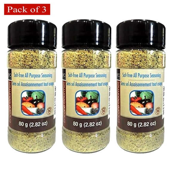 Encore Salt Free All Purpose Seasonings 80g (Pack of 3)