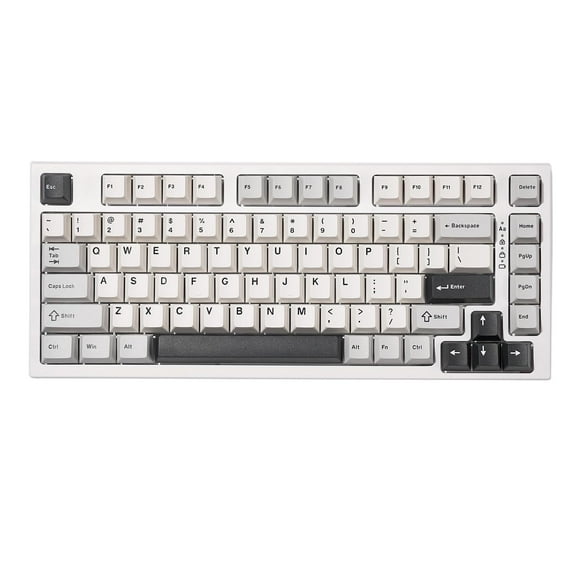 YUNZII YZ75 75% Hot Swappable Wireless Gaming Mechanical Keyboard, RGB Backlights, BT5.0/2.4G/USB-C, Dye Sub PBT Keycaps for Linux/Win/Mac(Gateron G Pro Yellow, White)