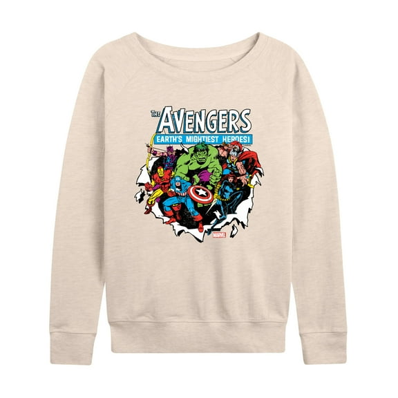 Marvel The Avengers - Paper Rip - Women's French Terry Pullover Sweatshirt