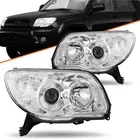 For 2006 2007 2008 2009 Toyota 4Runner Chrome Headlights Clear Corner Lamps Set