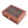 thumbnail image 4 of Estuche para Hombres, Caja de Exhibición de Organizador de Almacenamiento Sólido para Cumpleaños, Día de San Valentín, Bod de de 12 ranuras Salvador Caja de almacenamiento de reloj, 4 of 8