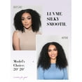 thumbnail image 5 of LUVME Seamless 20" Clip in Hair Extensions Human Hair Kinky Curly with Soft Invisible PU Weft Natural Black Hair for Women, 5 of 8