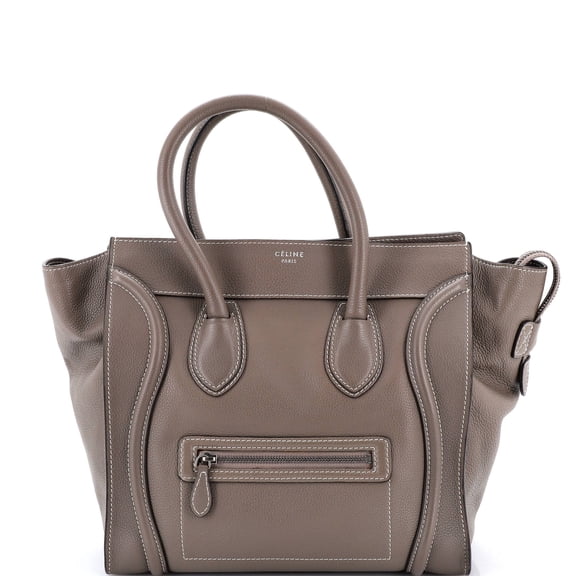 Pre-Owned Luggage Bag Grainy Leather Mini By Rebag